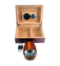 Dark Rosewood Humidor Beginners Set - 25 cigar Capacity